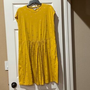 Boden Mustard Yellow Casual Dress